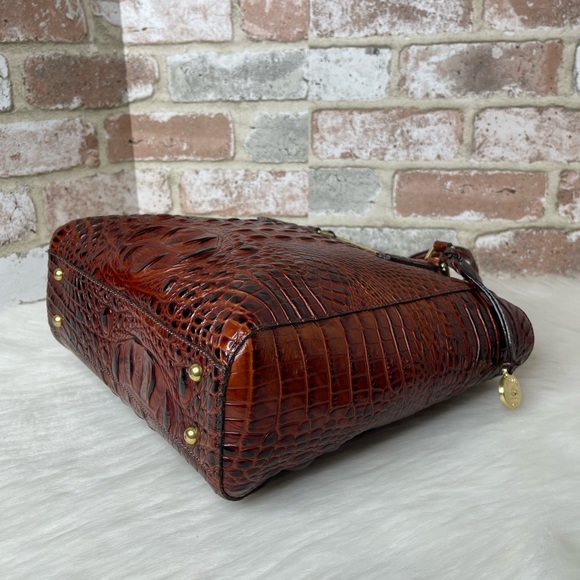 Brahmin Cognac Brown Leather Shoulder Bag - Picture 4 of 16